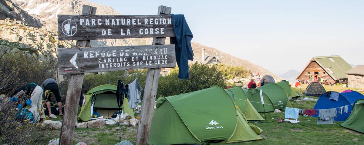 Übernachtung am GR20