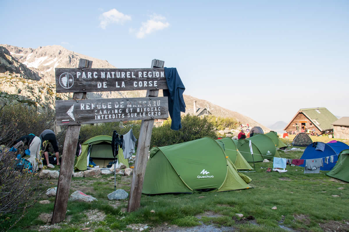 Übernachtung am GR20